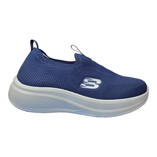 Premium Skechers Slip-On Shoes for Men – Lightweight, Breathable & Comfortable (Grey, Blue, Black)